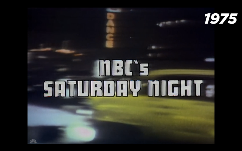Illustration for article titled 40 years of inspired graphic design in SNL’s title sequence